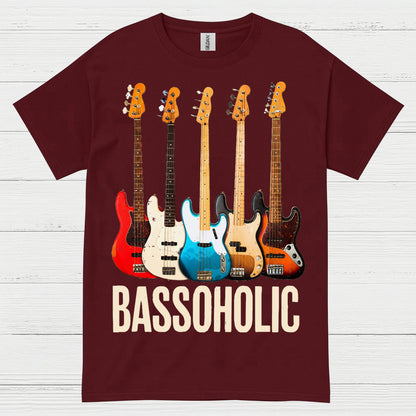 Bassoholic Bass Guitar T Shirt