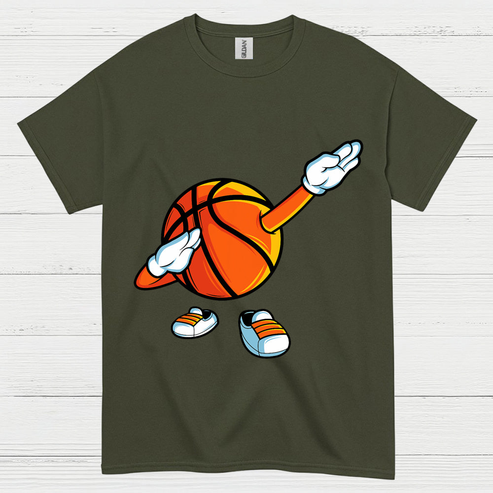 Dabbing Basketball Cartoon T Shirt