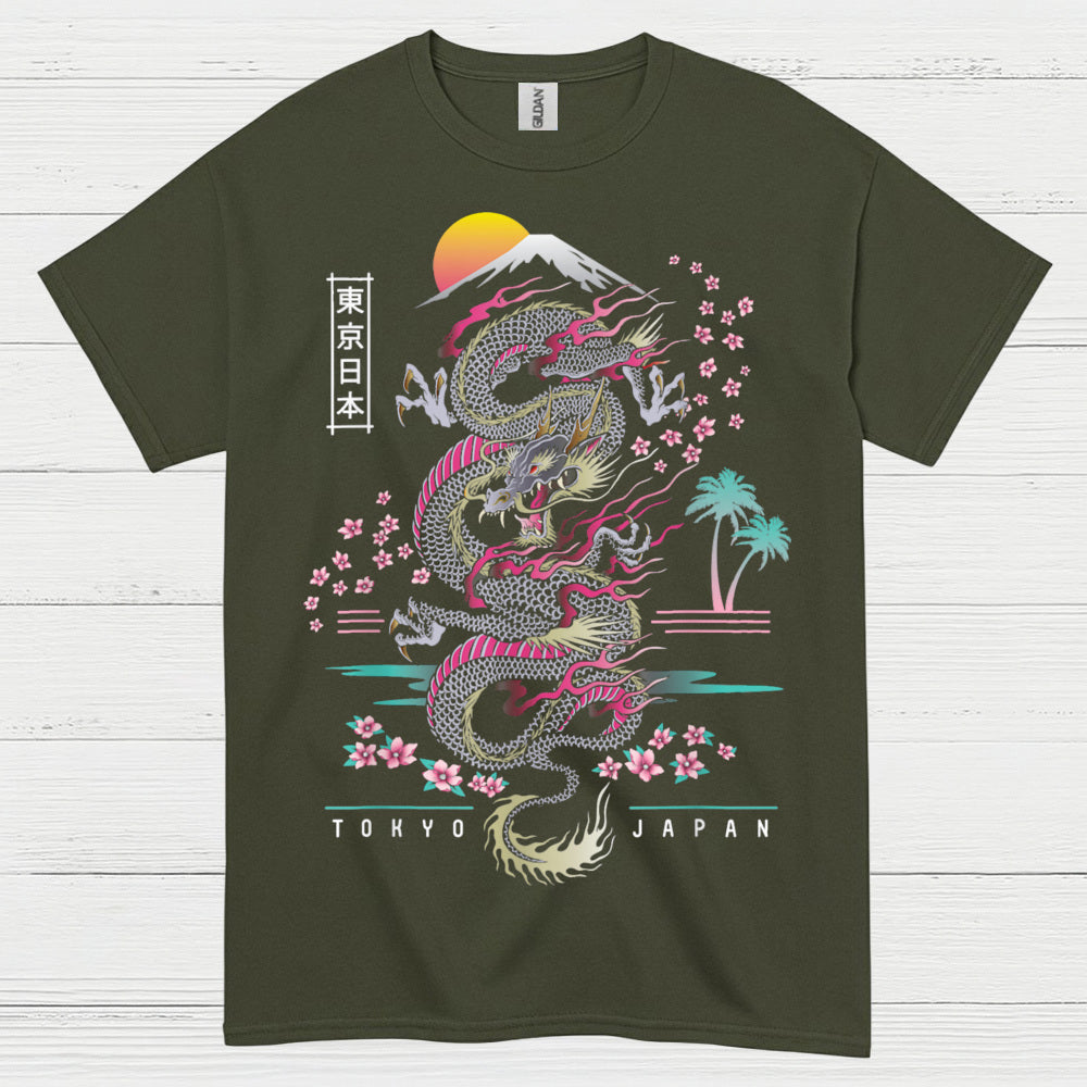 Rising Sun Tokyo Dragon T Shirt