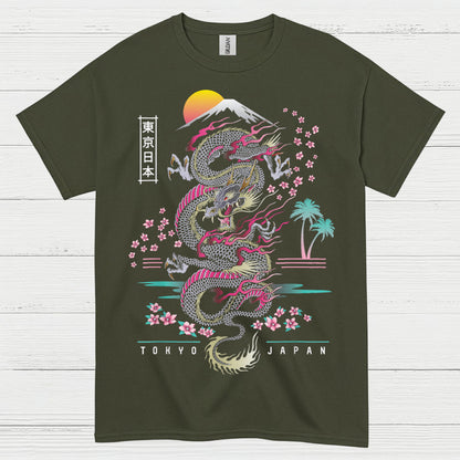 Rising Sun Tokyo Dragon T Shirt