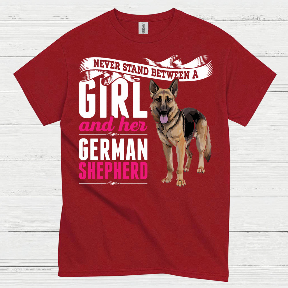 Never Stand Girl Shepherd T Shirt