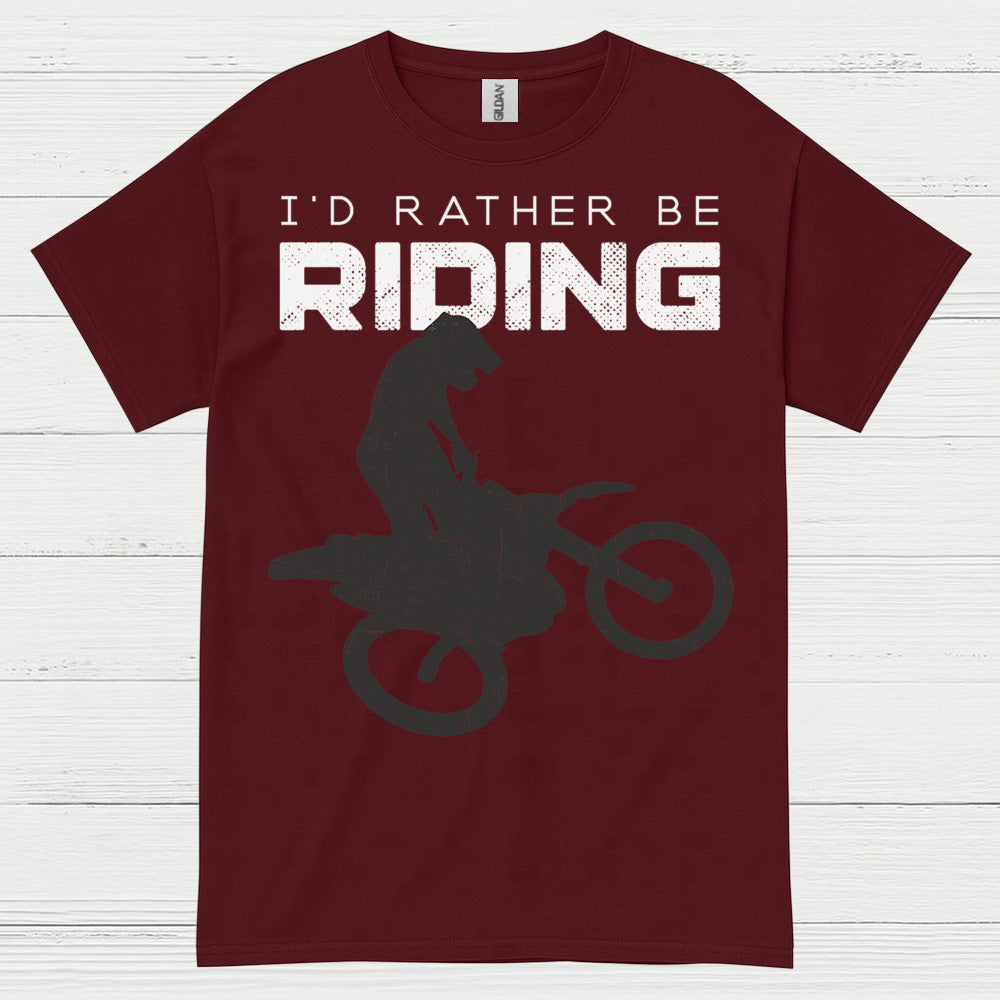 Id Rather Be Riding Dirt Bike T Shirt