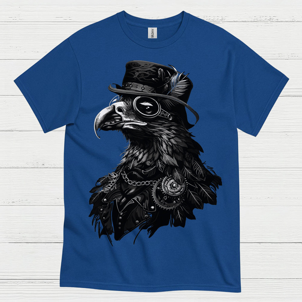 Steampunk Raven Gothic Mechanical Vintage T Shirt