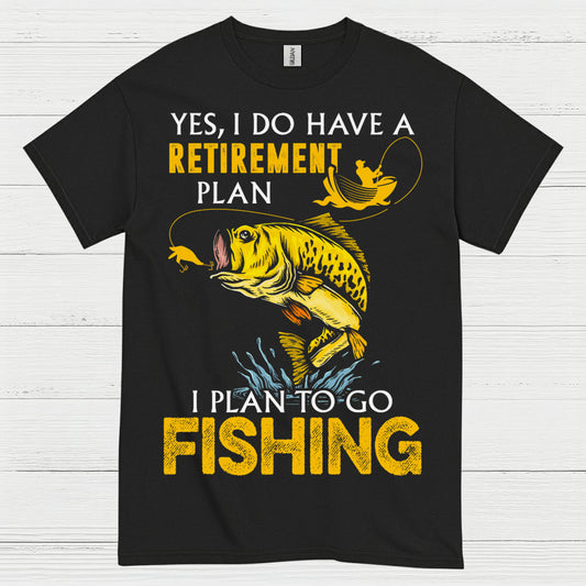 Retirement Plan Fishing T Shirt