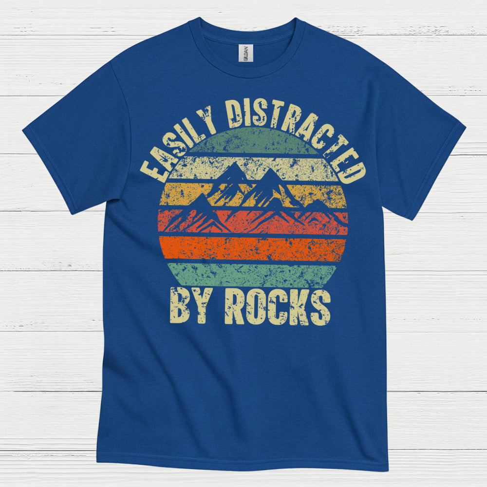 Easily Distracted By Rocks Geology T Shirt