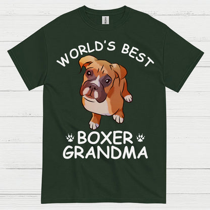 Worlds Best Boxer Grandma T Shirt