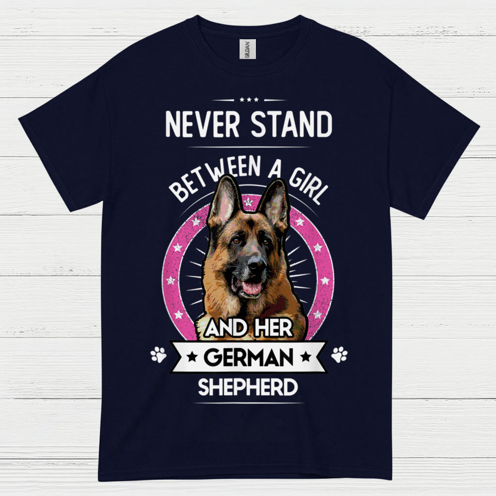 Never Stand German Shepherd T Shirt