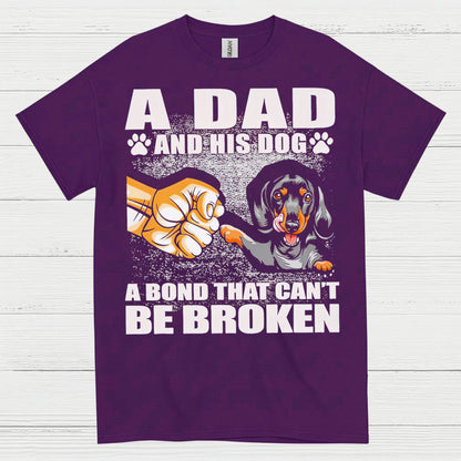 A Dad And His Dog A Bond That Cant Be Broken T Shirt
