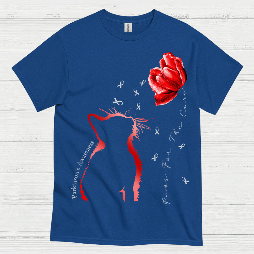 Parkinsons Awareness Cat Care T Shirt