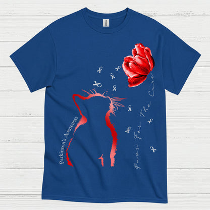 Parkinsons Awareness Cat Care T Shirt