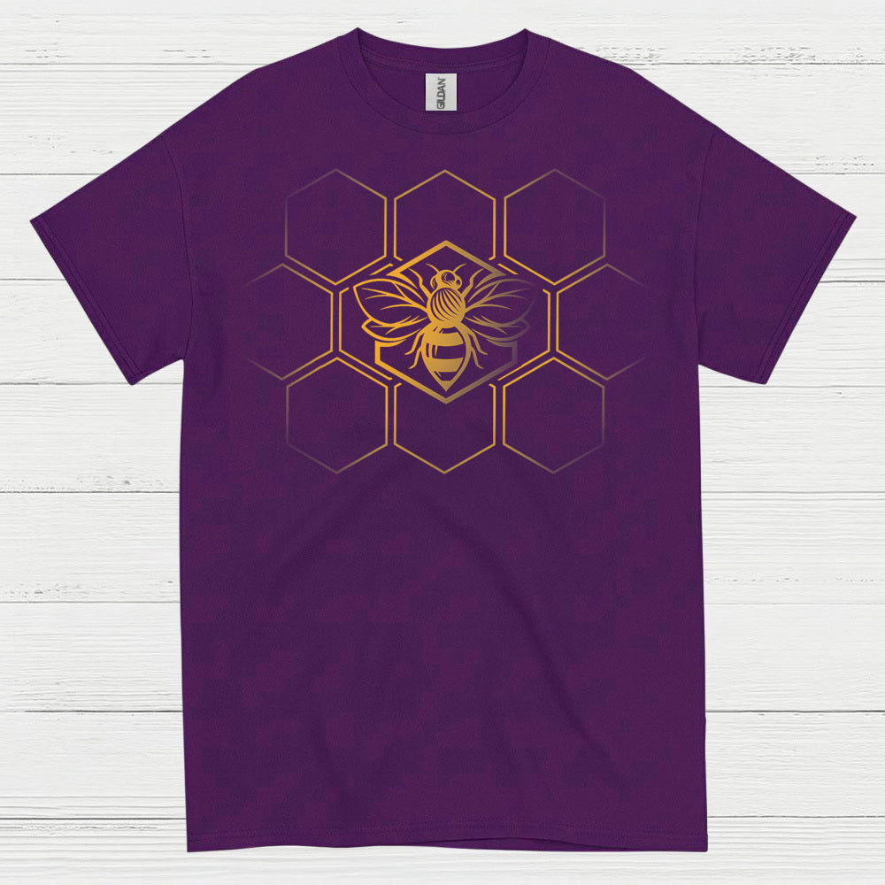 Minimal Honeycomb Bee Lover T Shirt
