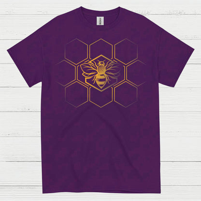 Minimal Honeycomb Bee Lover T Shirt