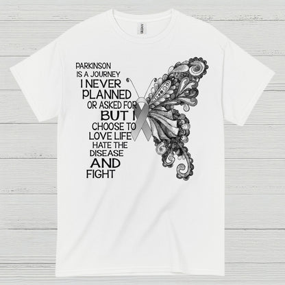 Parkinsons Journey Love Life Fight T Shirt