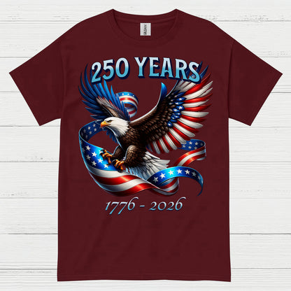 250 Years American Eagle Patriotic Freedom Anniversary T Shirt