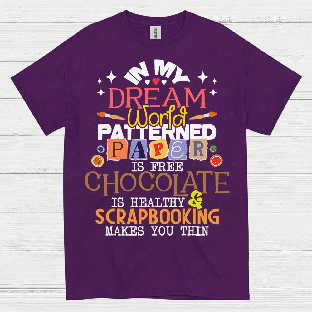In My Dream World Patterned Paper Scrapbooking T Shirt