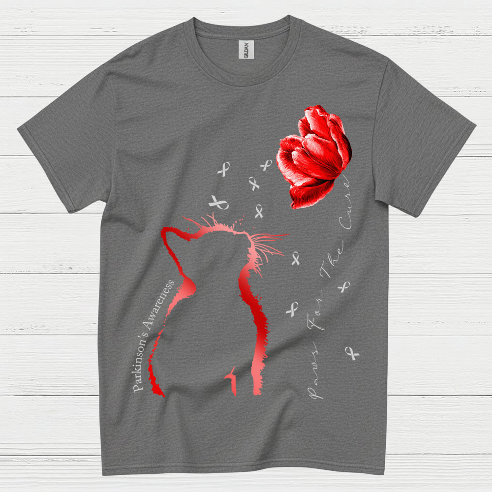 Parkinsons Awareness Cat Care T Shirt