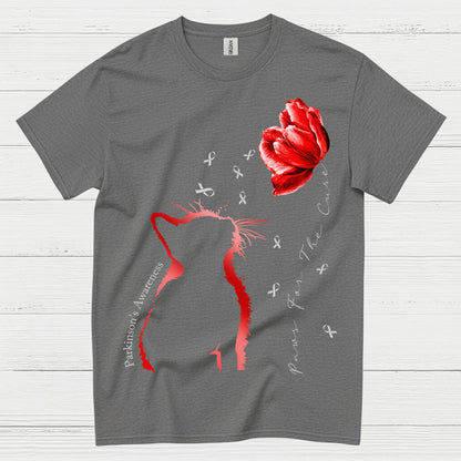 Parkinsons Awareness Cat Care T Shirt