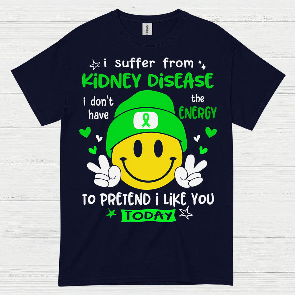 Kidney Disease No Energy Funny Humor T Shirt