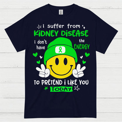 Kidney Disease No Energy Funny Humor T Shirt