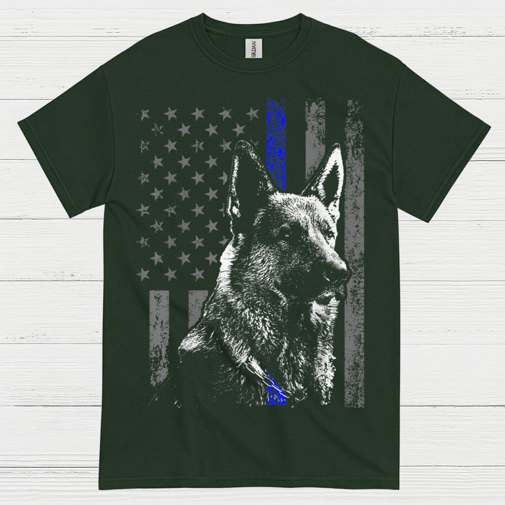 Thin Blue Line Shepherd T Shirt