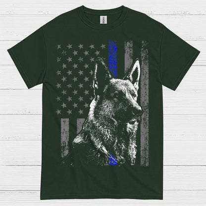 Thin Blue Line Shepherd T Shirt