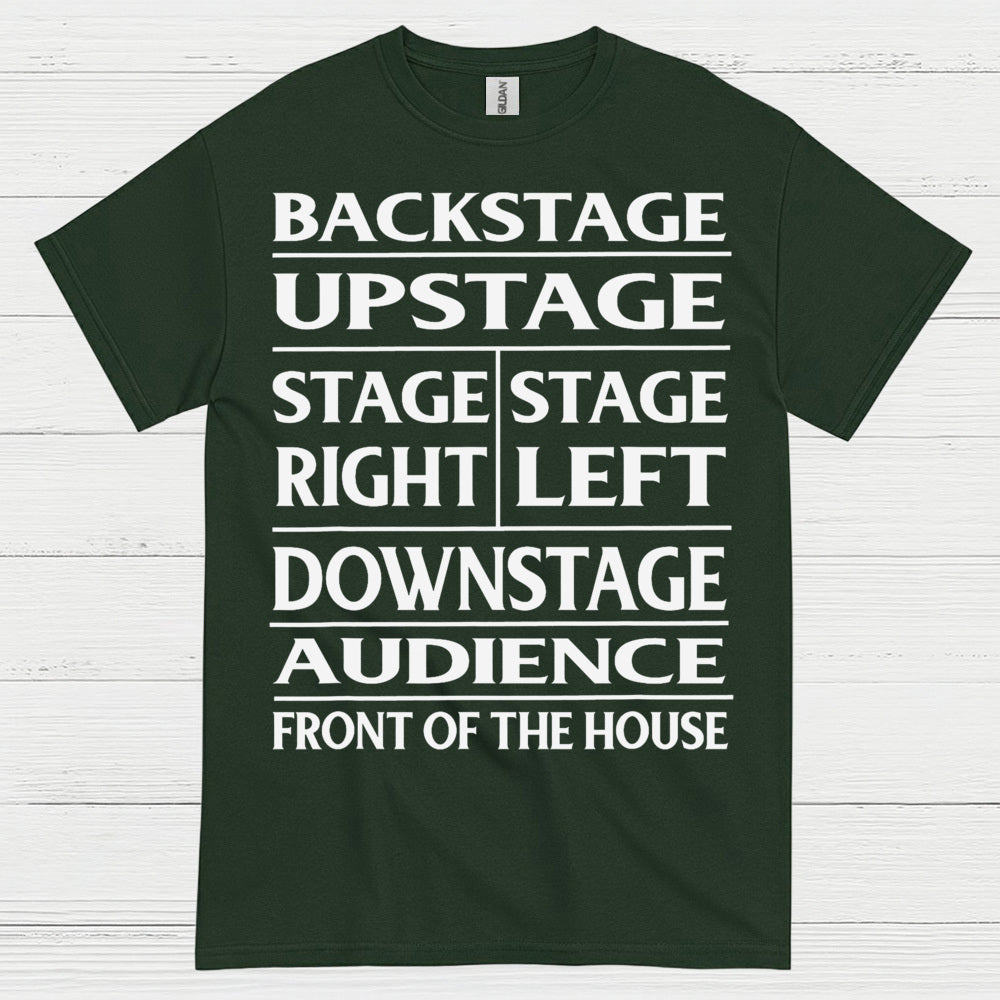 Theater Stage Directions Chart T Shirt