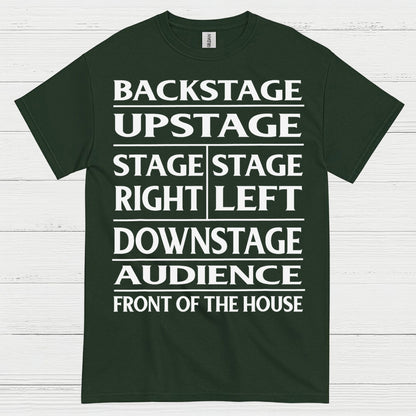 Theater Stage Directions Chart T Shirt