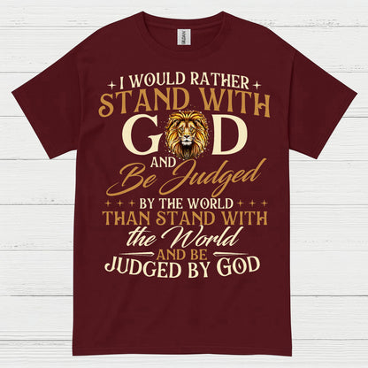 Stand With God Christian Faith T Shirt
