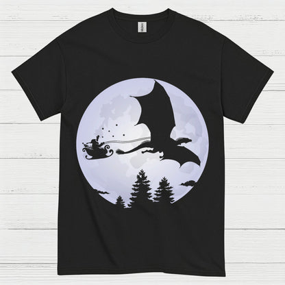 Santa Dragon Moon T Shirt