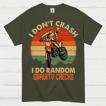 Funny Gravity Checks Dirt Bike Rider T Shirt
