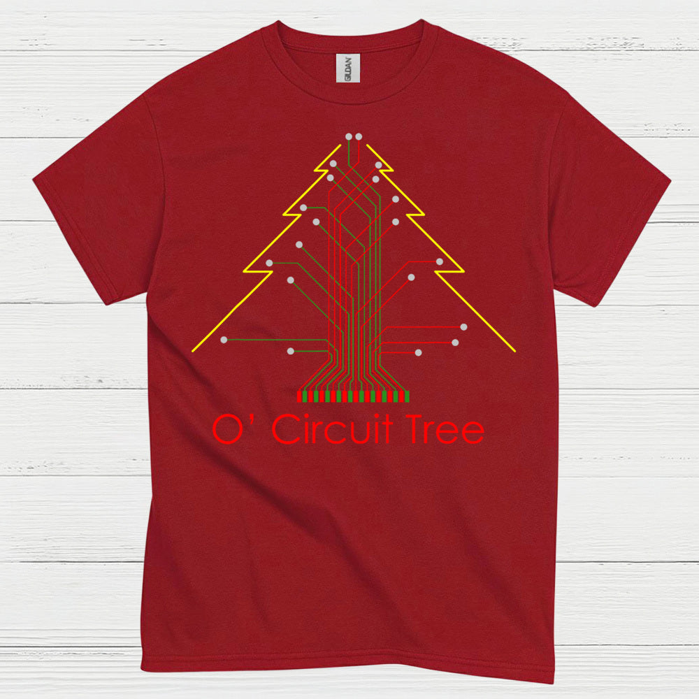 Circuit Tree Christmas T Shirt