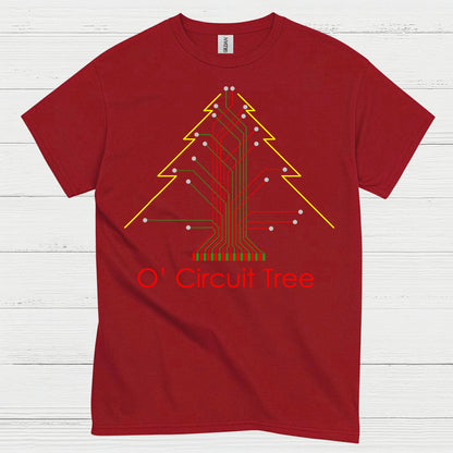 Circuit Tree Christmas T Shirt