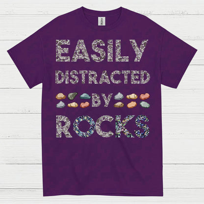 Easily Distracted By Rocks T Shirt