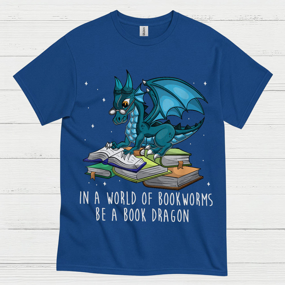 Book Dragon Reading T Shirt