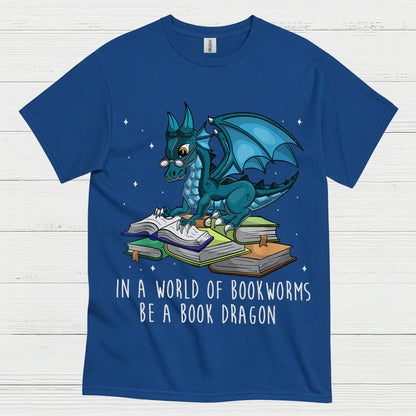 Book Dragon Reading T Shirt