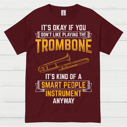 Smart Trombone Instrument Funny T Shirt