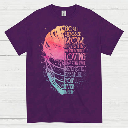 Goalie Lacrosse Mom Funny Family T Shirt