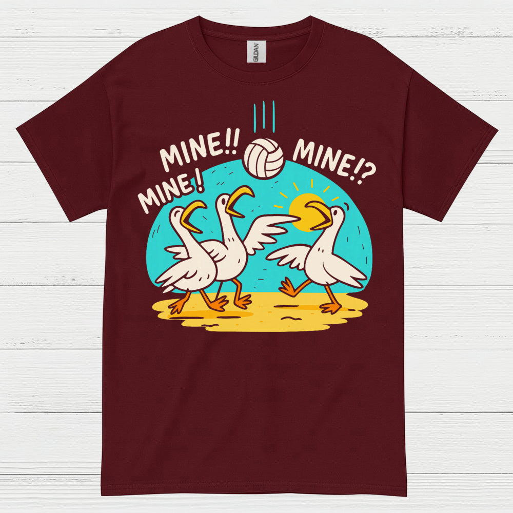 Mine Mine Mine Funny Goose Volleyball T Shirt