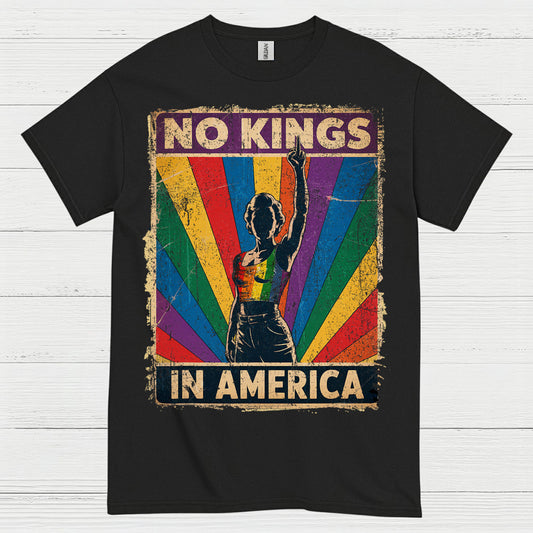 No Kings In America Pride T Shirt