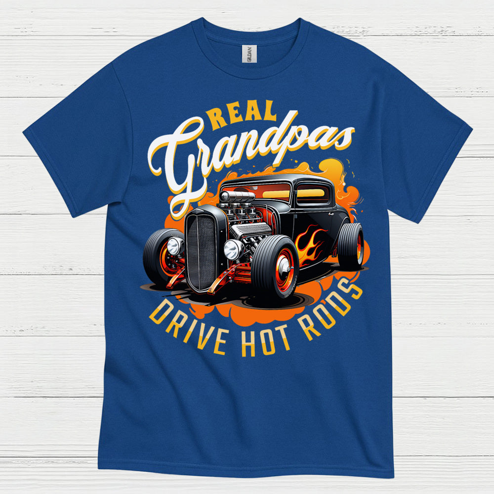 Real Grandpas Drive Hot Rods T Shirt