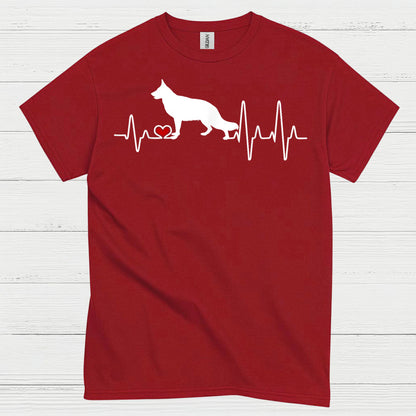 German Shepherd Heartbeat T Shirt