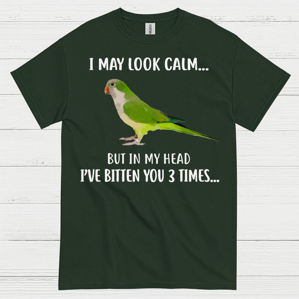 Funny Calm But Dangerous Parrot T Shirt