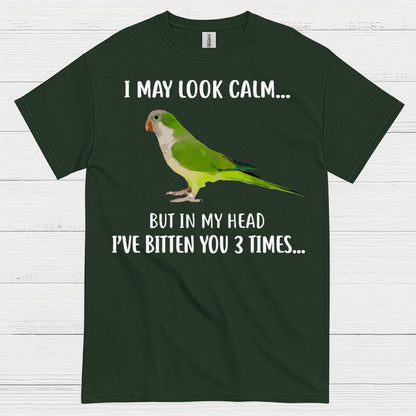 Funny Calm But Dangerous Parrot T Shirt