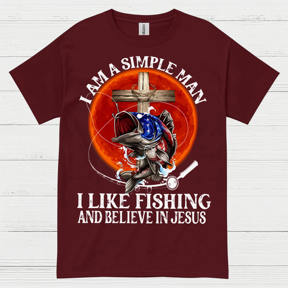 I Like Fishing And Believe In Jesus T Shirt