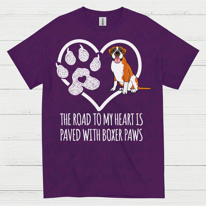 Boxer Paws Heart T Shirt