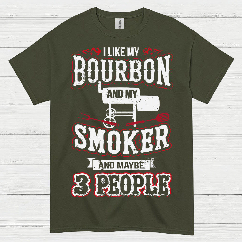 Bourbon Smoker Funny BBQ T Shirt