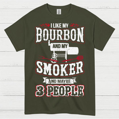 Bourbon Smoker Funny BBQ T Shirt