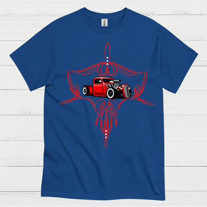 Classic Pinstripe Hot Rod T Shirt