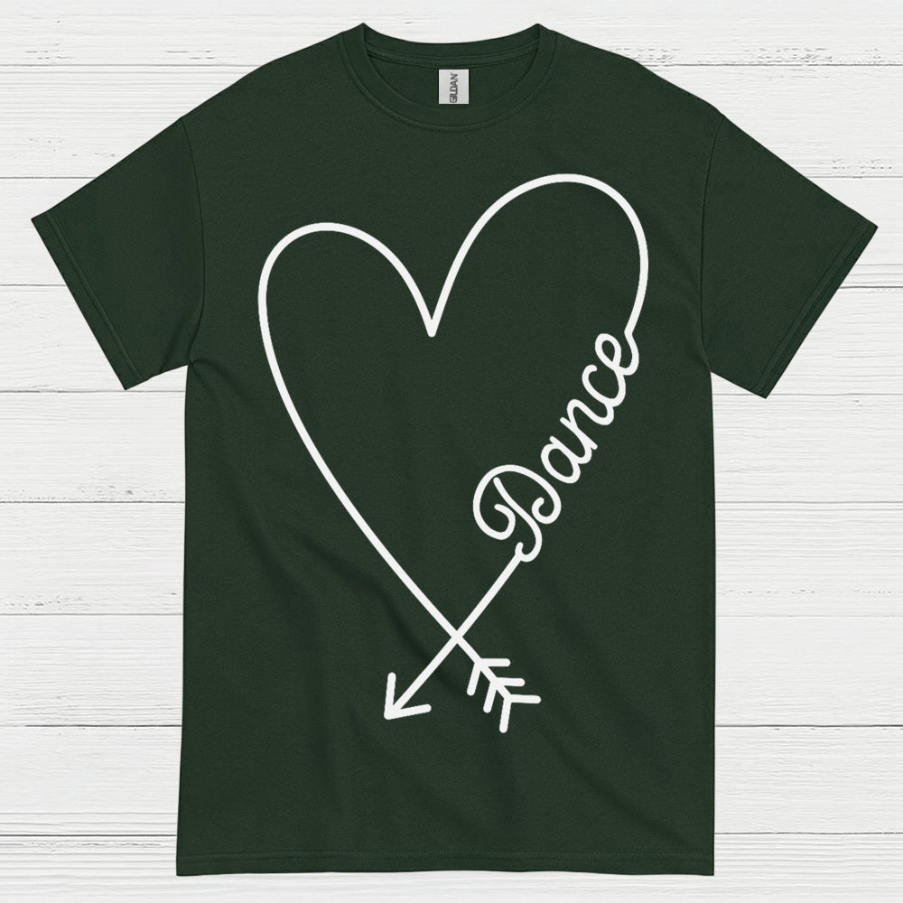 Love Dance Heart Simple T Shirt