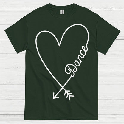 Love Dance Heart Simple T Shirt